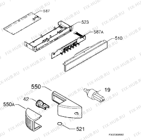 Взрыв-схема холодильника Aeg Electrolux AIK2221R - Схема узла Diffusor